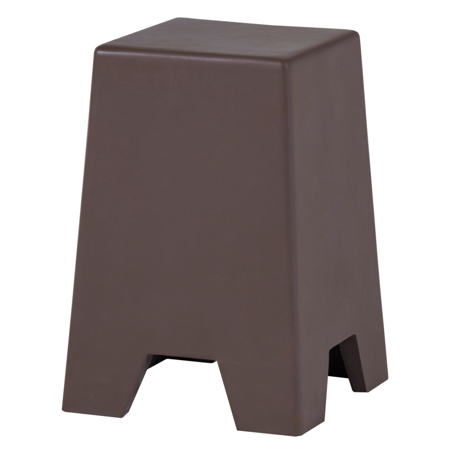 WOOOD Zina sidebord h�yt betong utseende brunt