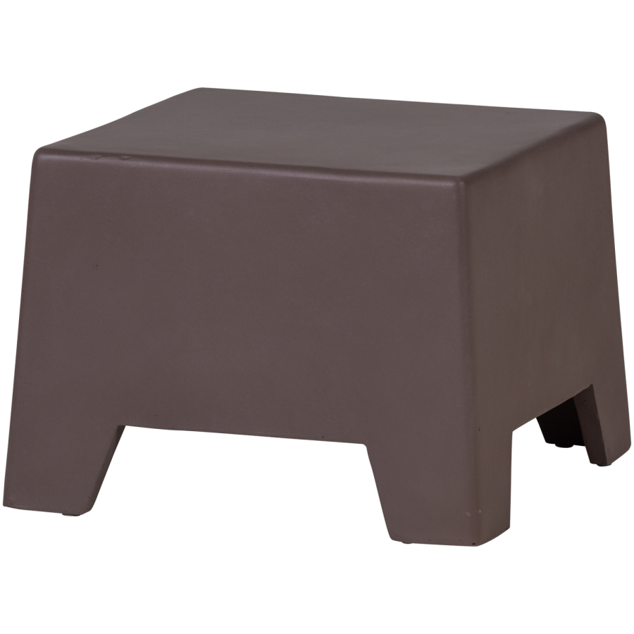 WOOOD Zina sidebord lavt betong utseende brunt