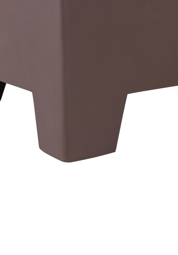 WOOOD Zina sidebord lavt betong utseende brunt