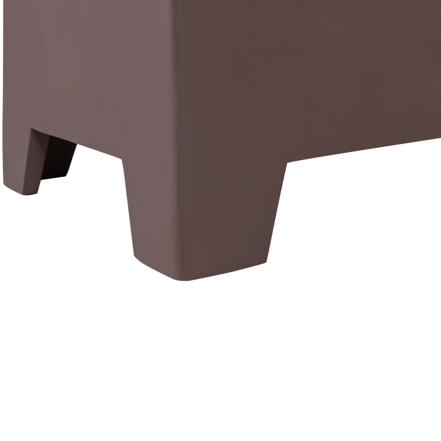 WOOOD Zina sidebord lavt betong utseende brunt