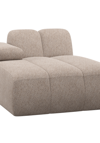 WOOOD Mojo Sjeselong Element Venstre Ull M�rk Sand