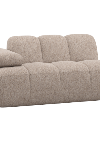 WOOOD Mojo 1,5-seters Element armlener venstre ull m�rk sand