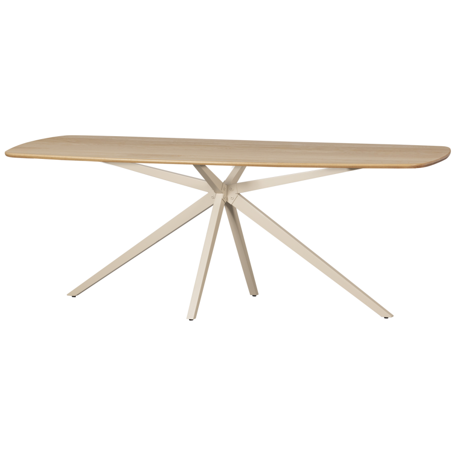 WOOOD Bord Dansk Ovalt Tgl 220X100 Cm Gjennomsiktig [Fsc]