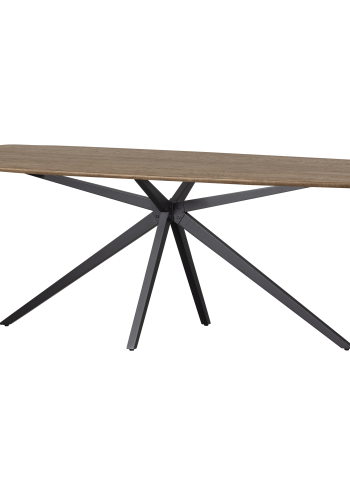 WOOOD Bord Dansk Ovalt Tgl 220X100 Cm Kasjmir Brun [Fsc]