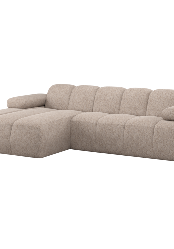 WOOOD Mojo Sjeselongsofa Venstre Ull M�rk Sand