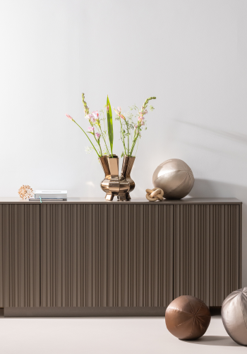 WOOOD Rodeo Ball Pute Stor Metallisk Kobber Brun