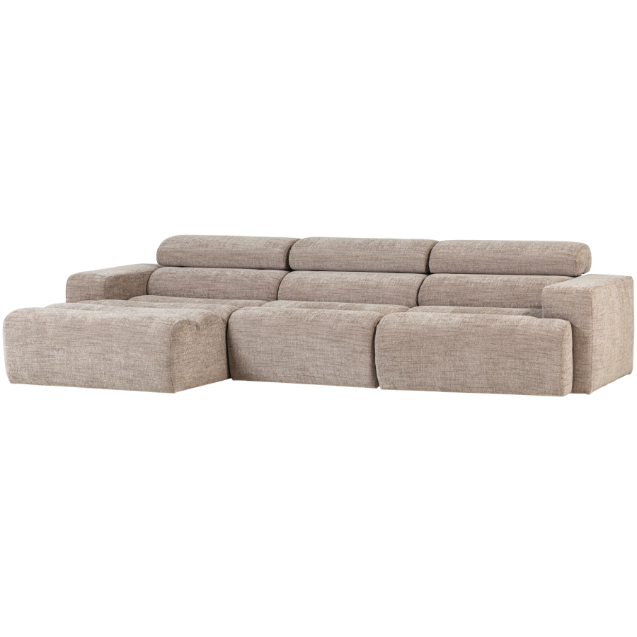 WOOOD Novi Chaiselong Sofa Venstre Naturmelert