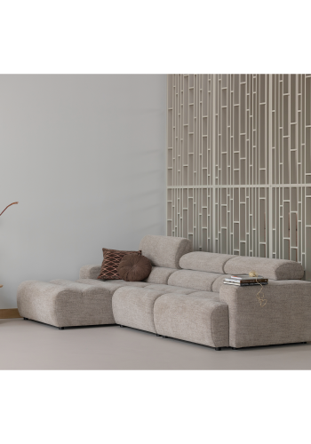WOOOD Novi Chaiselong Soffa V�nster Naturmelerad