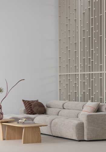 WOOOD Novi Chaiselong Soffa V�nster Naturmelerad