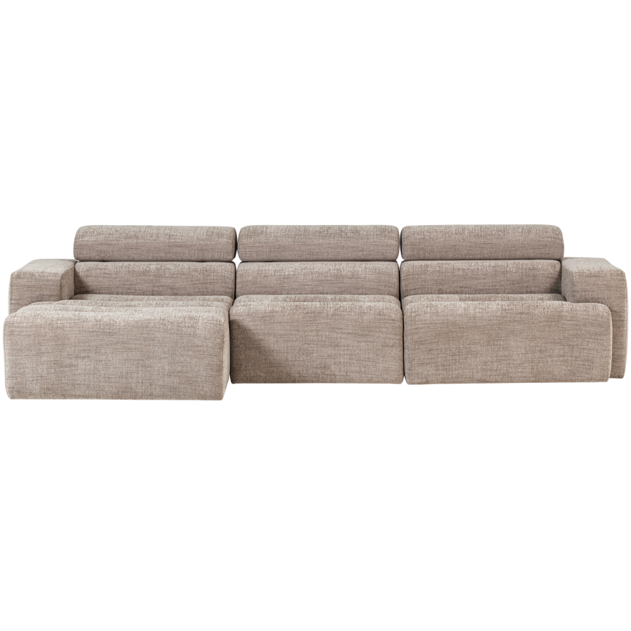 WOOOD Novi Chaiselong Sofa Venstre Naturmelert