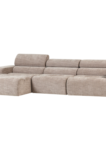 WOOOD Novi Chaiselong Sofa Venstre Naturmelert