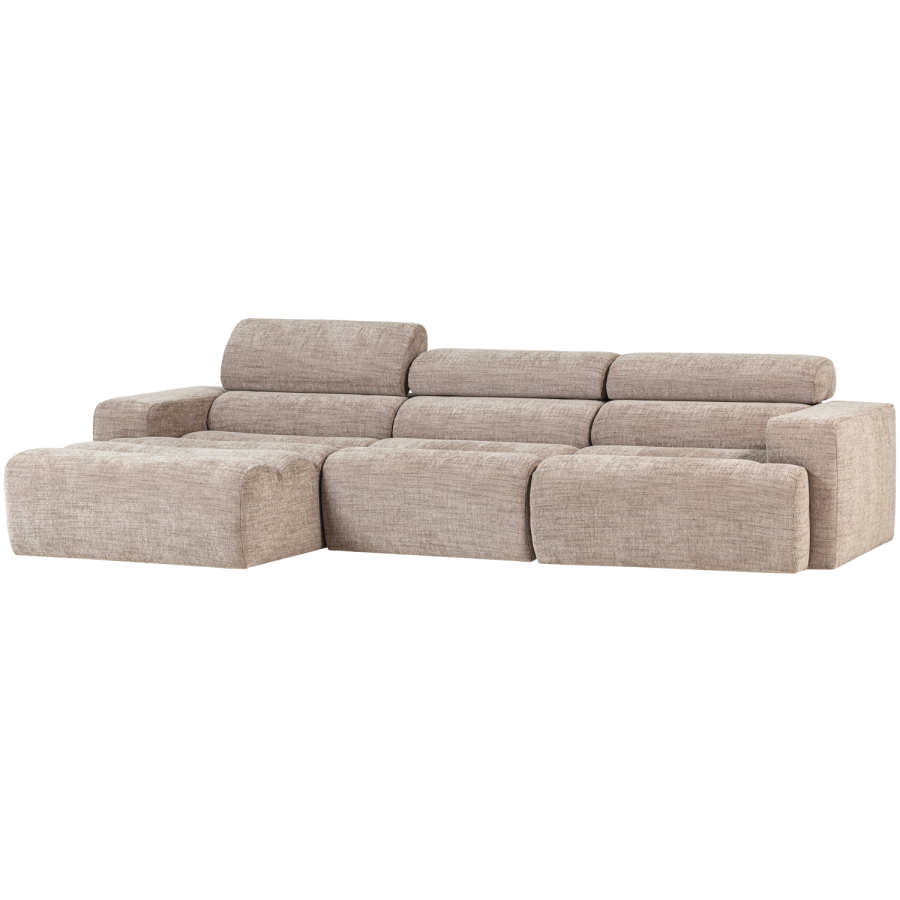 WOOOD Novi Chaiselong Sofa Venstre Naturmelert