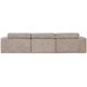WOOOD Novi Chaiselong Sofa Venstre Naturmelert