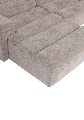 WOOOD Novi Chaiselong Sofa Venstre Naturmelert