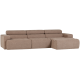 WOOOD Novi Chaiselong Sofa H�yre Boucle Taupe