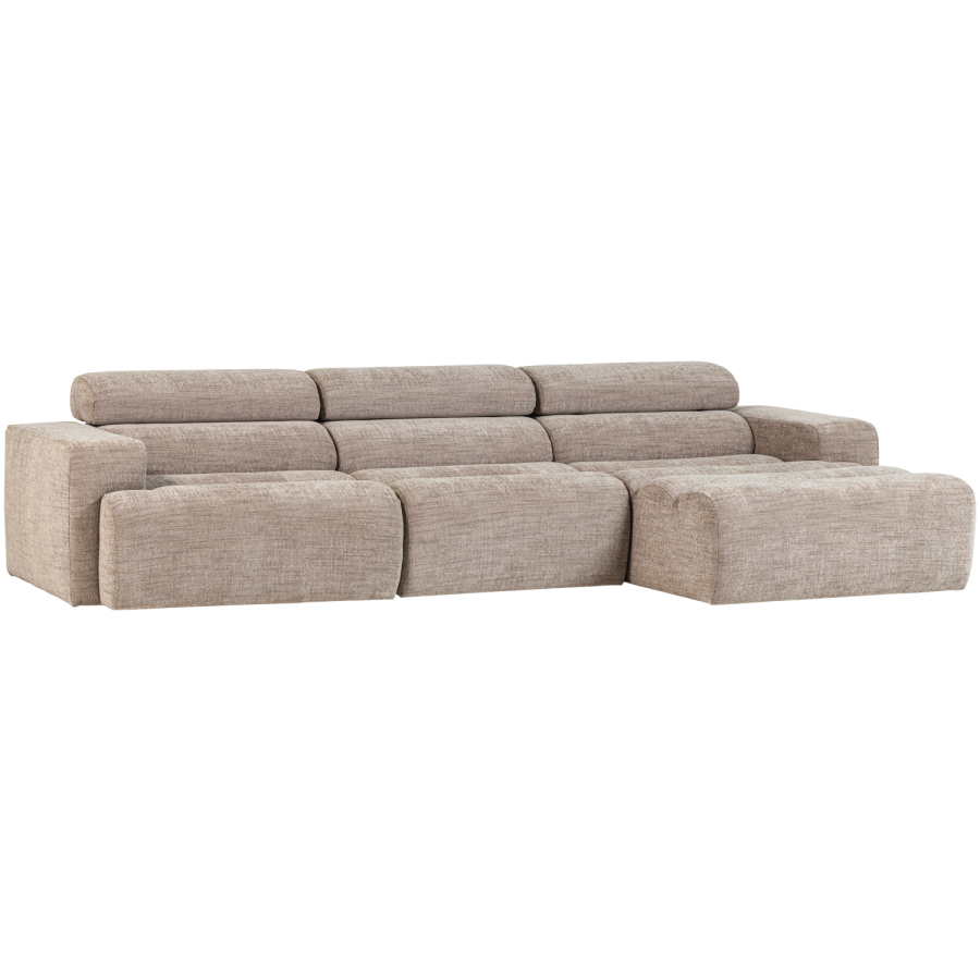 WOOOD Novi Chaiselong Sofa Right Natural Melange
