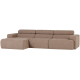 WOOOD Novi Chaiselong Sofa Venstre Boucle Taupe