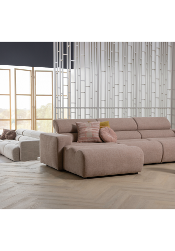 WOOOD Novi Chaiselong Sofa Venstre Boucle Taupe