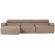 WOOOD Novi Chaiselong Sofa Venstre Boucle Taupe