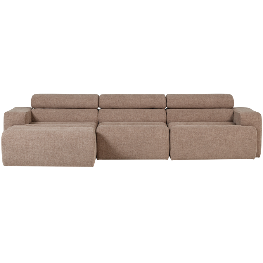 WOOOD Novi Chaiselong Sofa Venstre Boucle Taupe