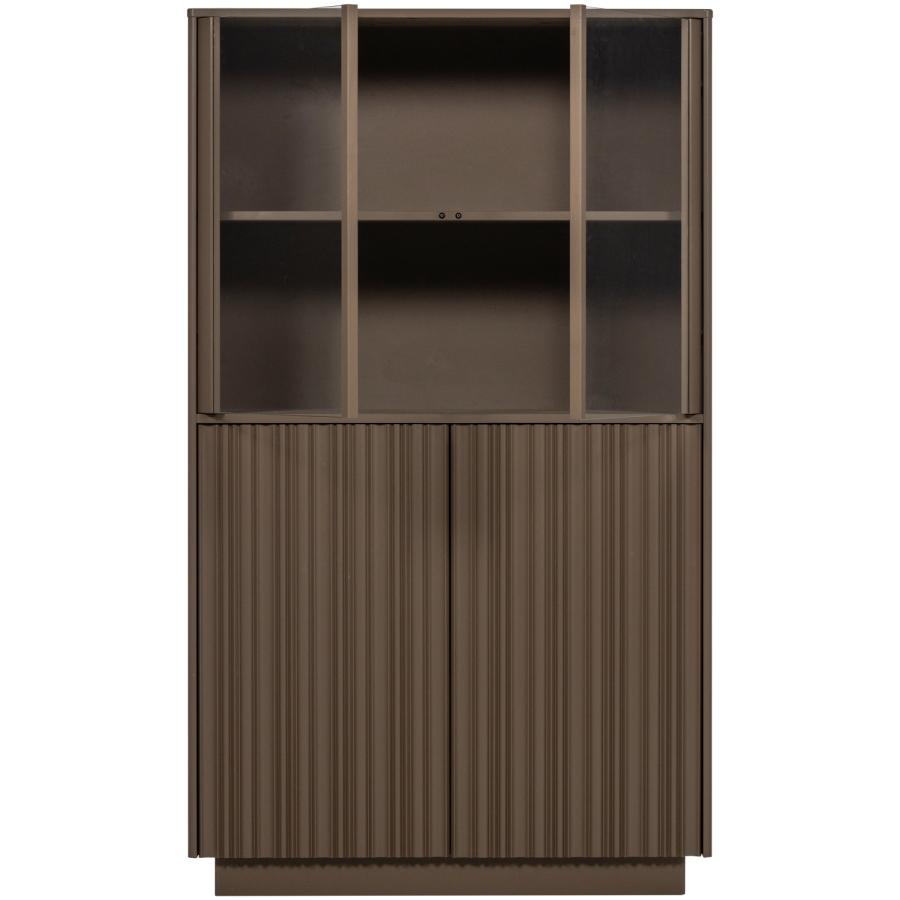 WOOOD Nova Lavt Vitrineskap Furu Tr�ffelbrun [Fsc]