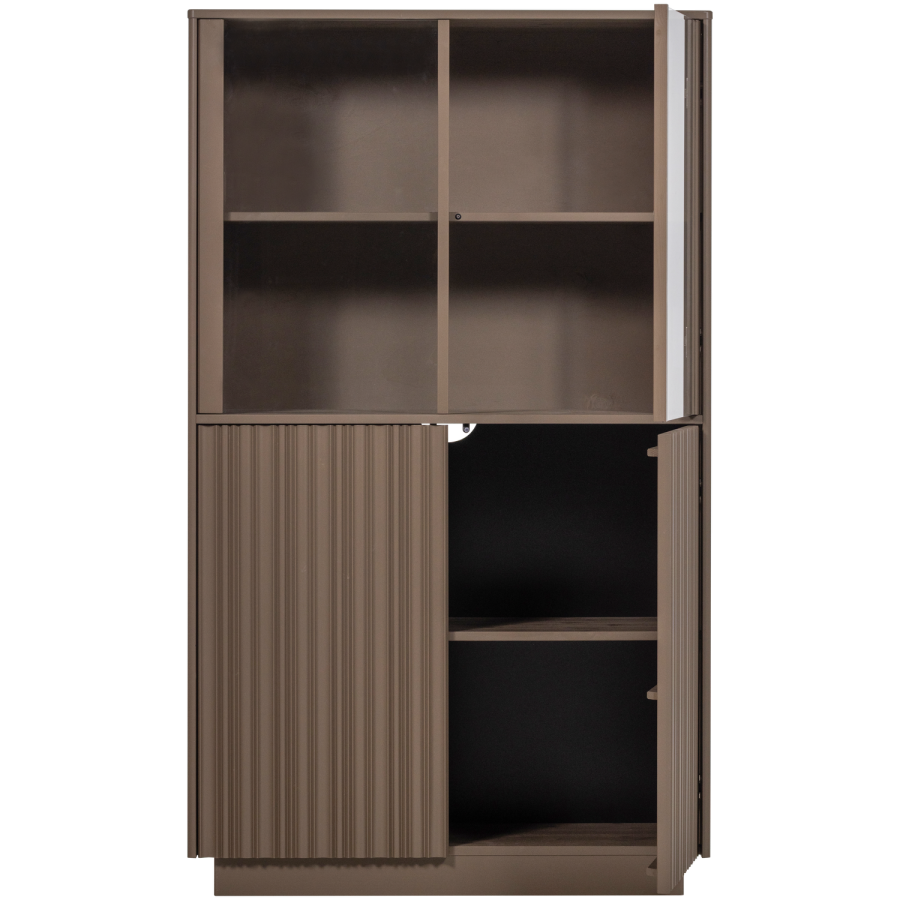 WOOOD Nova Lavt Vitrineskap Furu Tr�ffelbrun [Fsc]