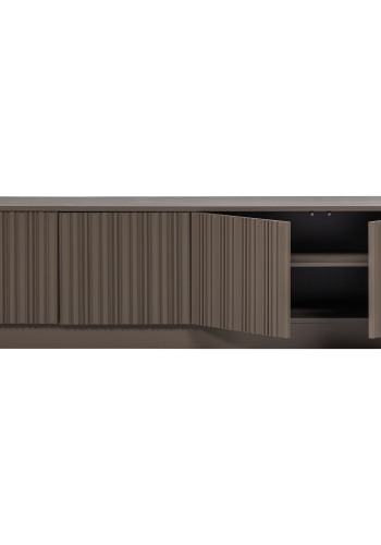 WOOOD Nova TV-skap 200 cm furu tr�ffelbrun [Fsc]