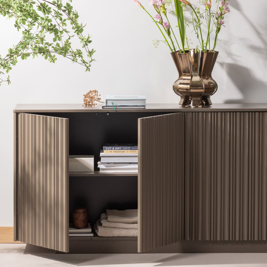 WOOOD Nova skjenk 200 cm furu tr�ffelbrun [Fsc]