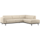WOOOD Statement hj�rnesofa h�yre beige melange