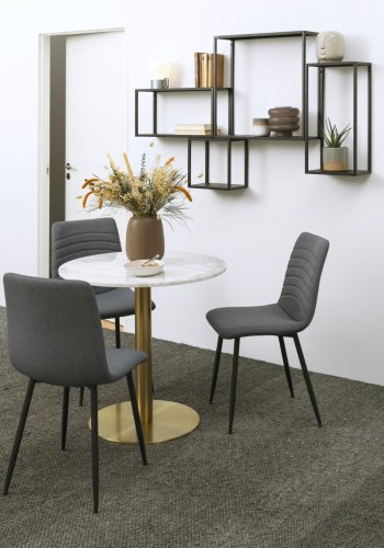 ACT NORDIC Geelong vghylde, m. 2 hylder - sort metal (60x60)