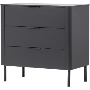 WOOOD Gunnar Sk�p Med L�dor Furu Matt Svart [Fsc]