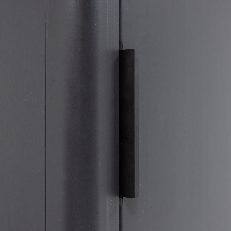 WOOOD Gunnar Lite H�yskap Furu Matt Svart [Fsc]