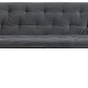 ACT NORDIC Brooke Sofabank, mit Armlehnen – dunkelgrauer Stoff und schwarzes Metall (167x57)
