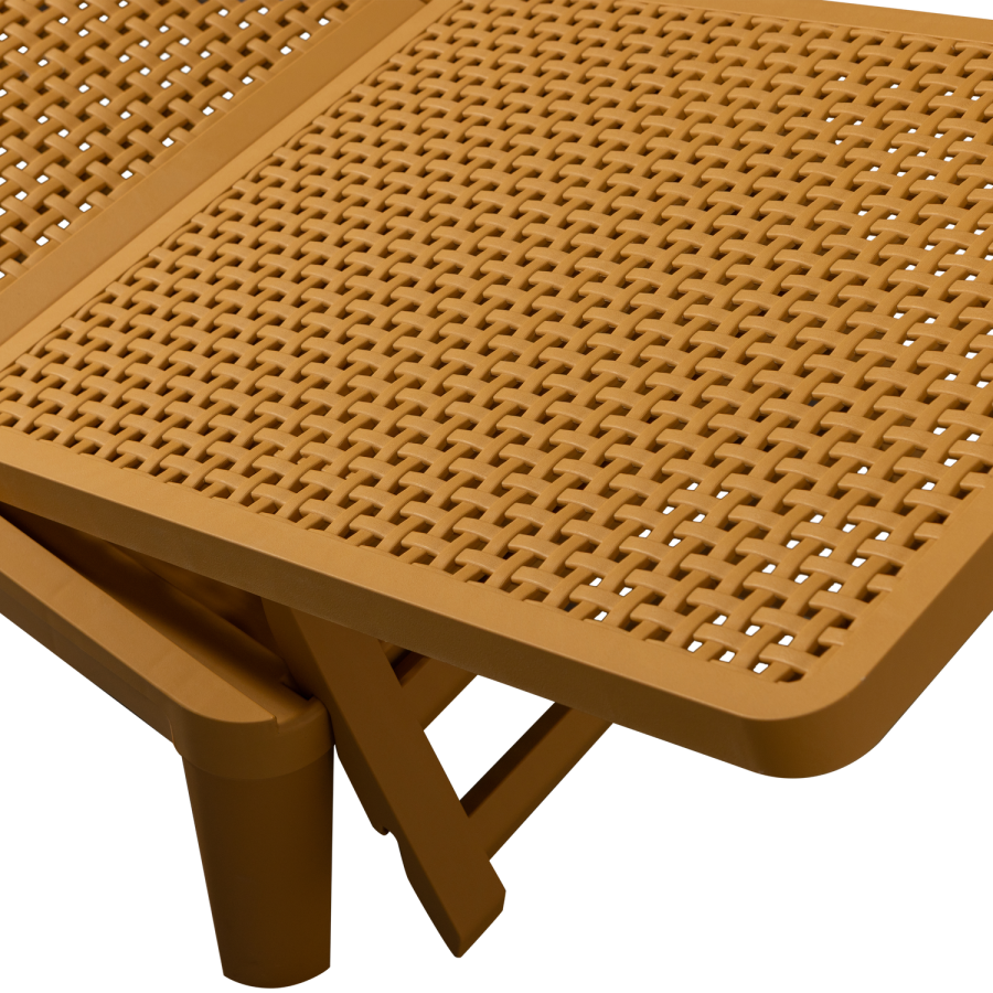 WOOOD Jinte solvogn, justerbar 4 pos. - gul polypropylen