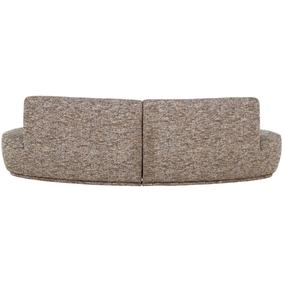 WOOOD Batavier halvrund sofa 4-seter lys brun melert