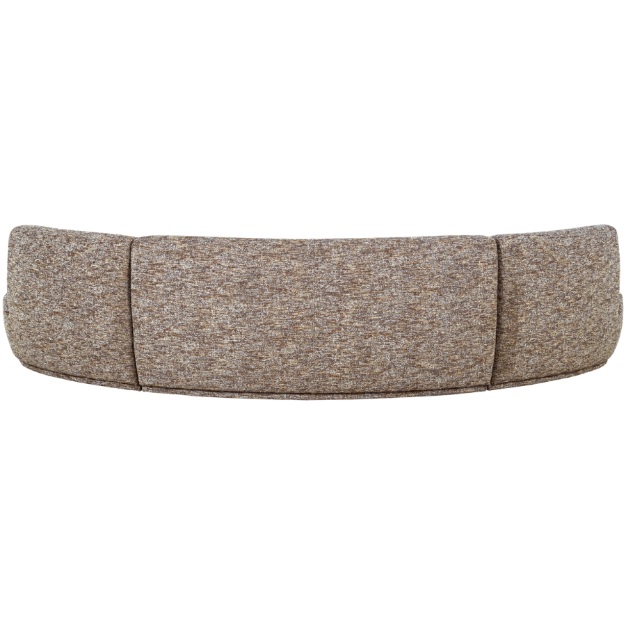 WOOOD Batavier halvrund sofa 6-seter lys brun melert