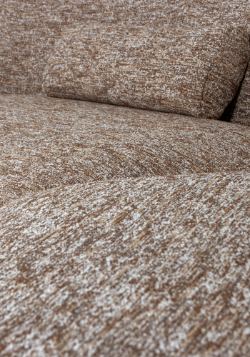 WOOOD Batavier halvrund sofa 6-seter lys brun melert