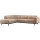 WOOOD hj�rnesofa venstre chenille velour taupe