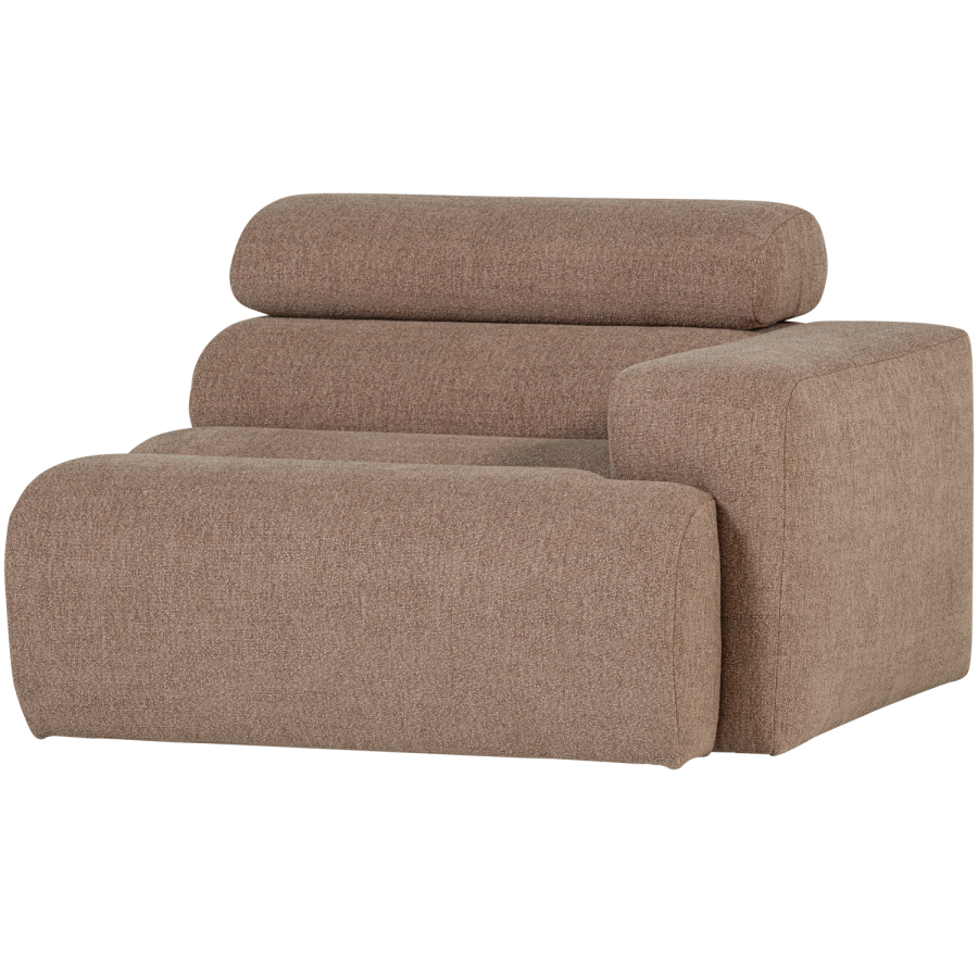 WOOOD Novi 1-seter Element armlener h�yre Boucle taupe