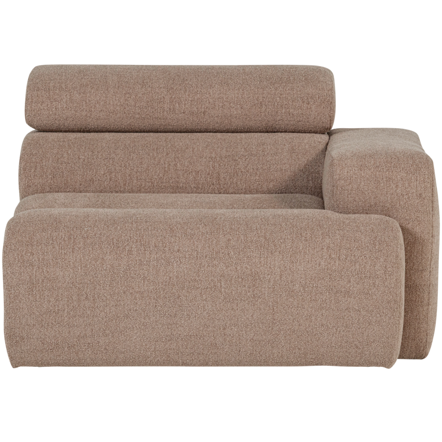 WOOOD Novi 1-seter Element armlener h�yre Boucle taupe