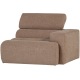 WOOOD Novi 1-seter Element armlener h�yre Boucle taupe