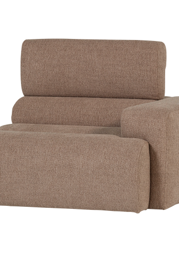 WOOOD Novi 1-seter Element armlener h�yre Boucle taupe