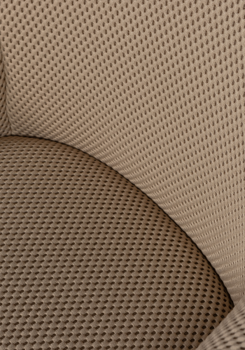 WOOOD Juno spisebordsstol, m. armln - natur mesh og sort metal