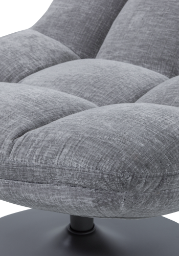 WOOOD Elvi svingstol chenille teksturert lys gr�