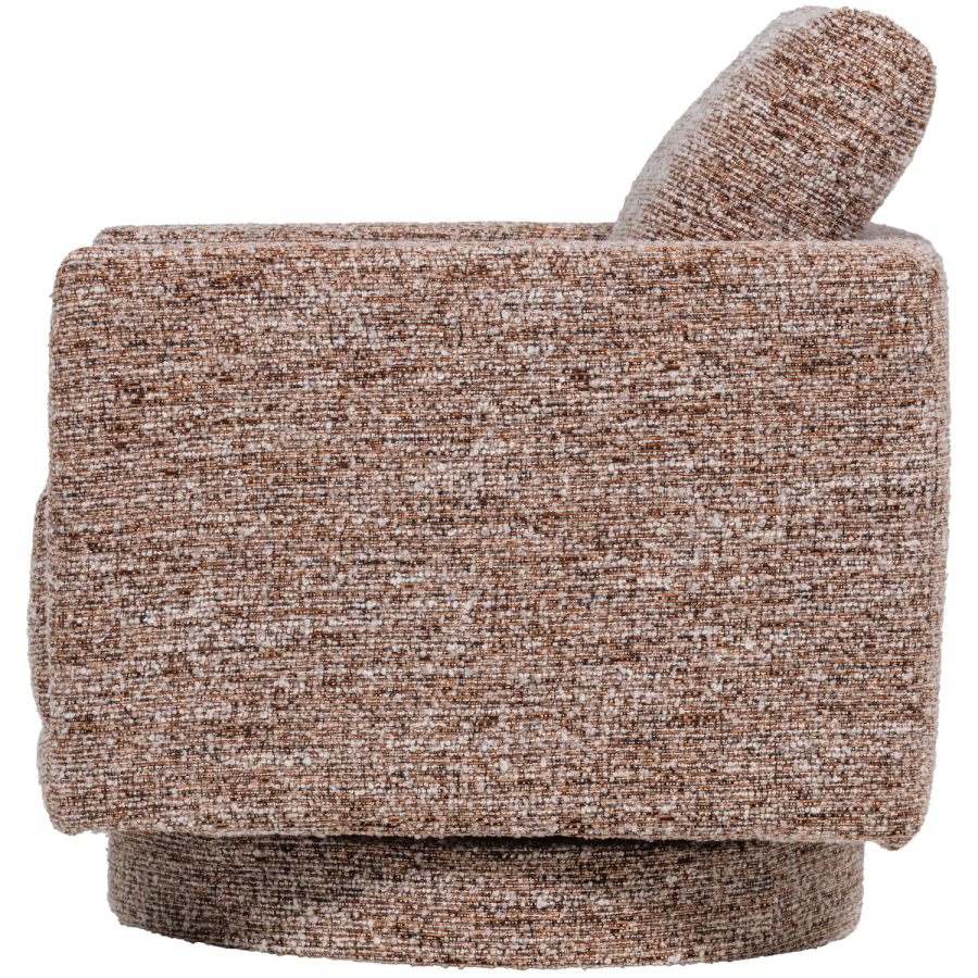 WOOOD Oska dreibar lenestol Brunmelert