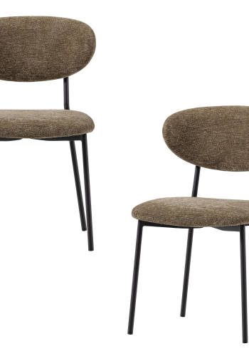 WOOOD Kjeld Matstol Chenille Texturerad Gr�n