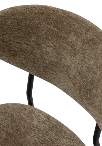 WOOOD Kjeld Matstol Chenille Texturerad Gr&ouml;n