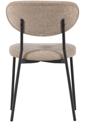 WOOOD Kjeld Matstol Chenille Strukturerad Naturf&auml;rgad