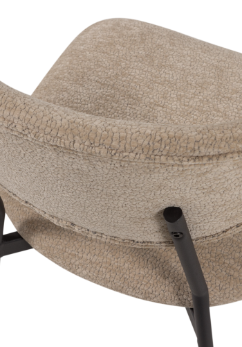 WOOOD Kjeld Matstol Chenille Strukturerad Naturf&auml;rgad