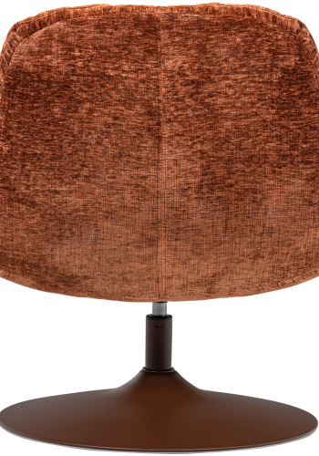 WOOOD Elvi svingstol chenille teksturert rustbrun